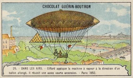 Le dirigeable à vapeur de Giffard, Paris