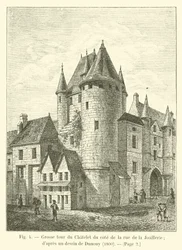 Grosse tour du Châtelet du côté de la rue de la Joaillerie; d