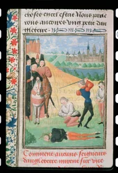 Exécution des partisans de Richard II, extrait de la Chronique de Froissart