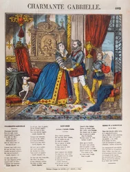 Henri IV (1553-1610), roi de France et sa maîtresse Gabrielle d