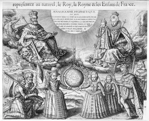 Henri IV (1553-1610) avec sa famille, 1607