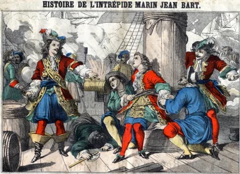 Histoire du marin intrépide Jean Bart (1650 - 1702), corsaire français. Imagerie d