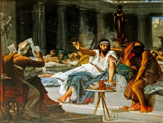 Homère divertissant la cour