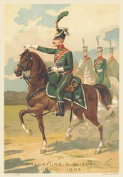 Chasseurs à cheval, officier en 1804