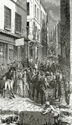 Illustration de Quatre-Vingt-Treize, 19e siècle (gravure en noir et blanc)
