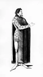 Illustration tirée de Histoire du costume en France depuis les 18e siècle par Jules Etienne Joseph Quicherat, 1877