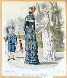Dans un parc, de Revue de la Mode, 1881