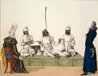 Jongleurs indiens exécutant un numéro d