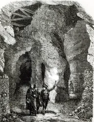 Intérieur des catacombes, Paris