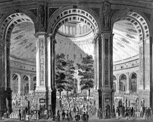 Intérieur de la Rotonde à Vienne abritant l