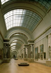 Vue intérieure de la Grande Galerie, XVIe-XIXe siècle