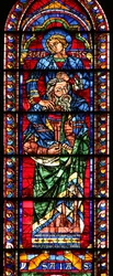 Isaïe avec Saint Matthieu sur ses épaules