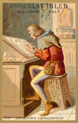 Jacquemin Gringonneur, peintre français (chromolithographie)