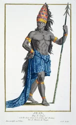 Jean, roi du Congo, gravé par Pierre Duflos (1742-1816), 1780