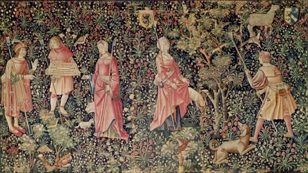 Jeu de Marelle et Cueillette de Fruits, Atelier de la Loire, 1510