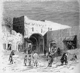 Population juive de Tétouan (Tétouan) au Maroc : vue intérieure du quartier juif