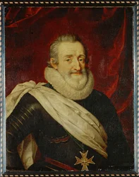 Le roi Henri IV à cheval ... (peinture sur toile)