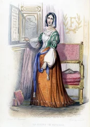 La Reine de Navarre (Margarita?) - dans « Le Plutarque français », éd. Mennechet