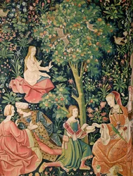 La Vie Seigneuriale: Scène Galante, c.1500