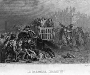 La dernière charrette - dans «Révolution française» par Thiers. 19e siècle