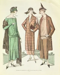 Mode féminine, illustration de La Véritable Mode Française de Paris, 1924