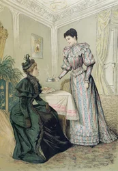 Dames buvant du thé, c.1890