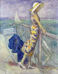 La femme à la plage
