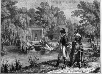 Dernier séjour de Napoléon au palais de la Malmaison - dernière visite de Napoléon et de la reine Hortense à La Malmaison, juin 1815 - dans « Histoire de l