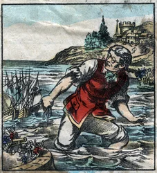 Lemuel Gulliver a tiré les navires de l
