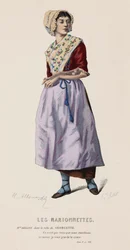 Les Marionnettes, Acte V, Scène VIII (gravure en couleur)