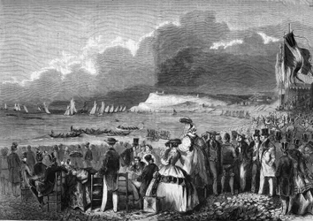 Les régates du Havre en 1857.
