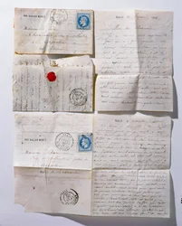 Lettres envoyées à Paris par ballon pendant le siège de 1871