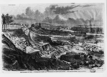 Nivellement de la colline de Chaillot pour la construction de la place du Roi de Rome en 1812-13
