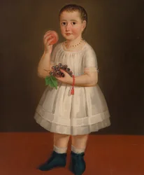 Petite fille avec des fruits, c.1840