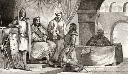 Louis II (848-79) le Bègue reçoit un serment d