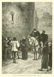 Louis XI et les bourgeois attendant des nouvelles