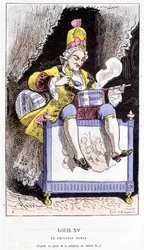 Louis XV - dans "Histoire de France Tintamarresque" de Touchatout