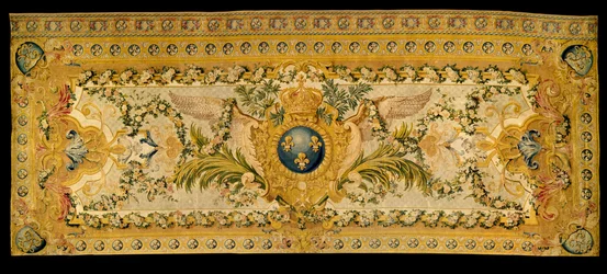Mobilier Louis XV : tapis de la tribune de la chapelle royale de Versailles. Réalisé par la manufacture de Chaillot. 1759 Versailles, musée du château