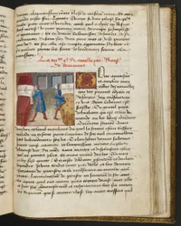 Page de Cent Nouvelles Nouvelles, c.1461-62