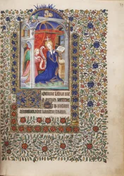 MS Widener 6 f.29r, Annonciation, d