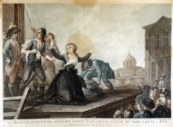 Madame Anne Elisabeth, sœur du roi Louis XVI (1764-1793), guillotinée