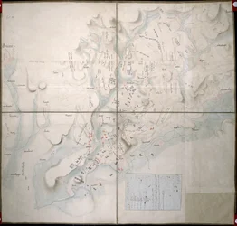 Carte de la bataille d