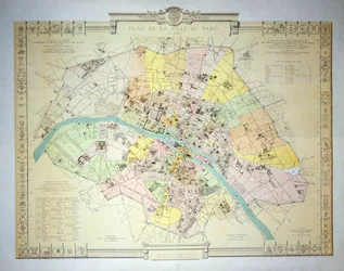 Carte de Paris en 1789, 1887