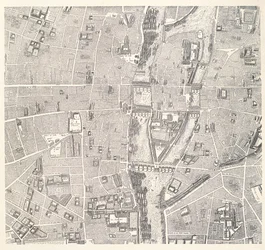 Carte de Paris montrant l