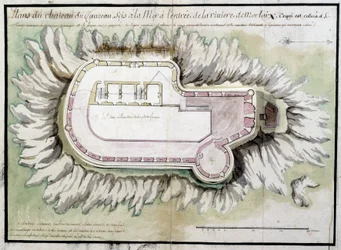 Carte du château de Taurus situé à la mer à l