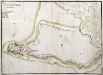 Carte de la ville et de la citadelle de Port Louis