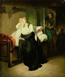 Marie-Antoinette partant pour son exécution (une de la paire)
