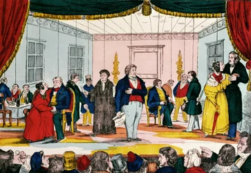 Marionnettes, caricature de la bourgeoisie, 1839