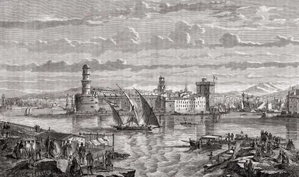 Marseille au XVIIIe siècle, gravé par Pibaraud d