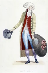 Costume masculin en France en 1782.